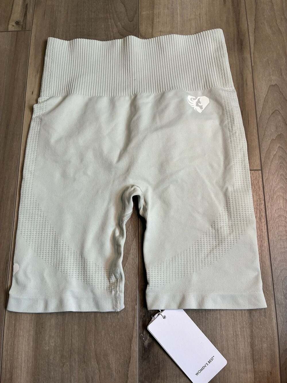 Women's Best Power Seamless Cycling Shorts in Washed Light Grey